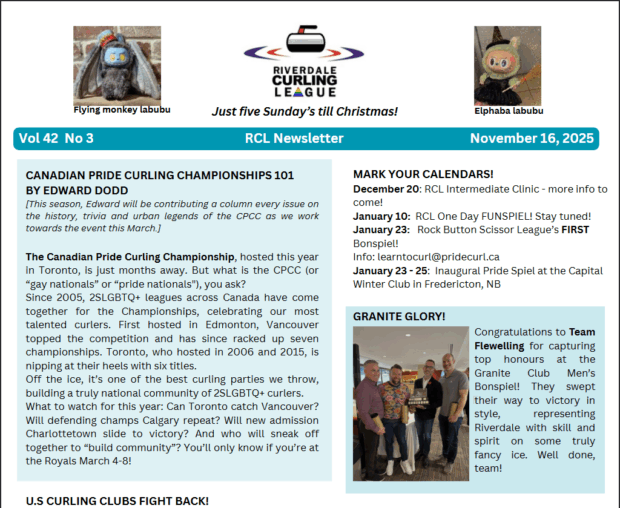 At least read the front of the newsletter!